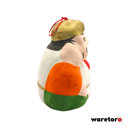 Figurine Ebisu en papier maché hariko
