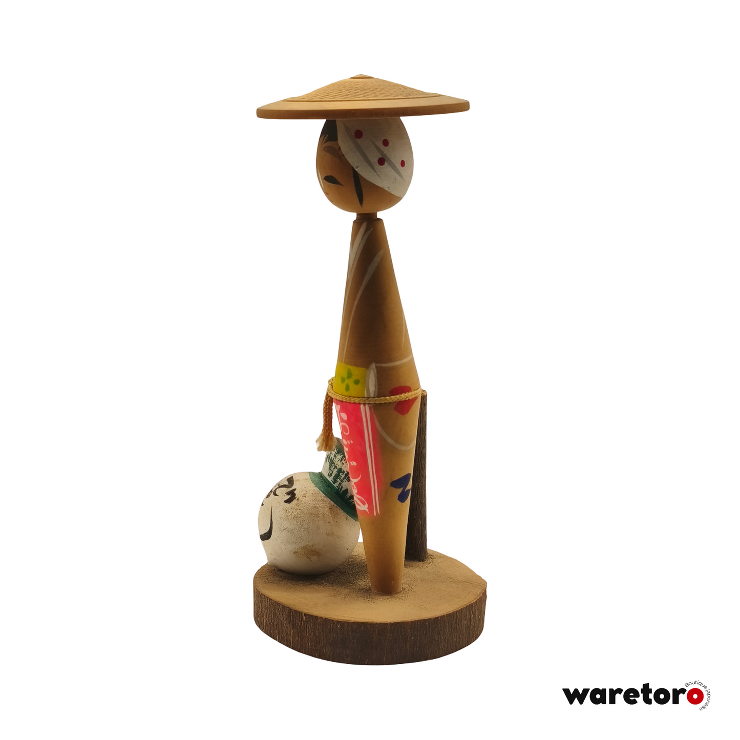 Kokeshi femme au Sakurajima daikon (Kagoshima)
