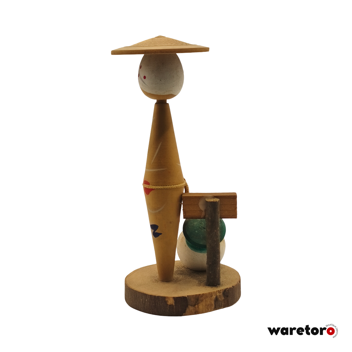 Kokeshi femme au Sakurajima daikon (Kagoshima)