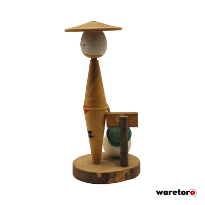Kokeshi femme au Sakurajima daikon (Kagoshima)