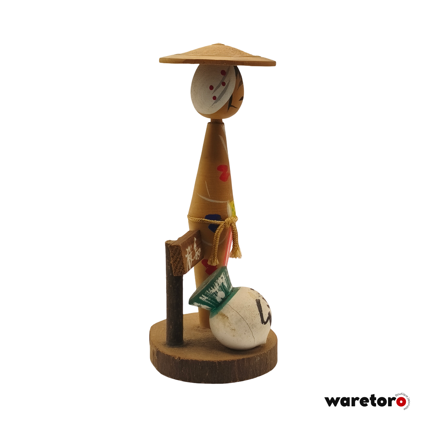 Kokeshi femme au Sakurajima daikon (Kagoshima)