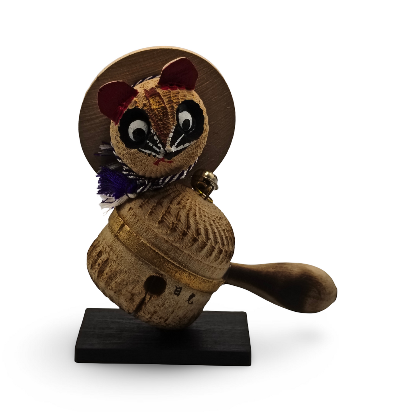 Grande figurine tanuki bunbuku chagama