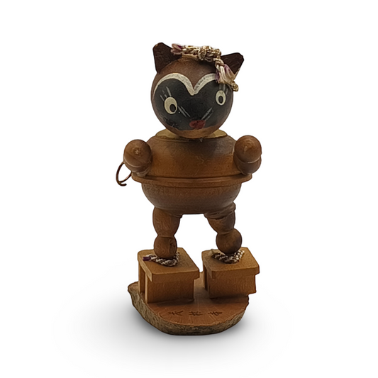 Petite figurine tanuki bunbuku chagama