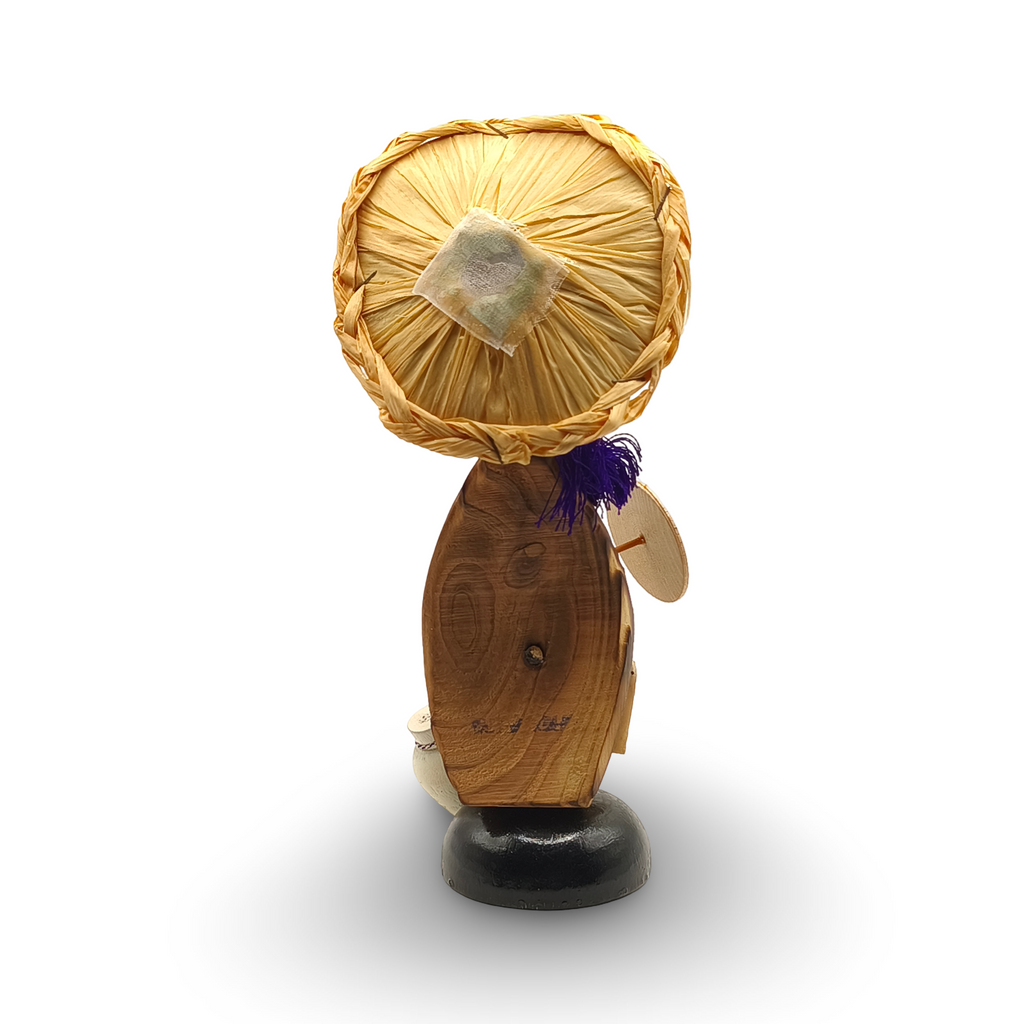 Grande figurine maman et enfant tanuki (Shiga)