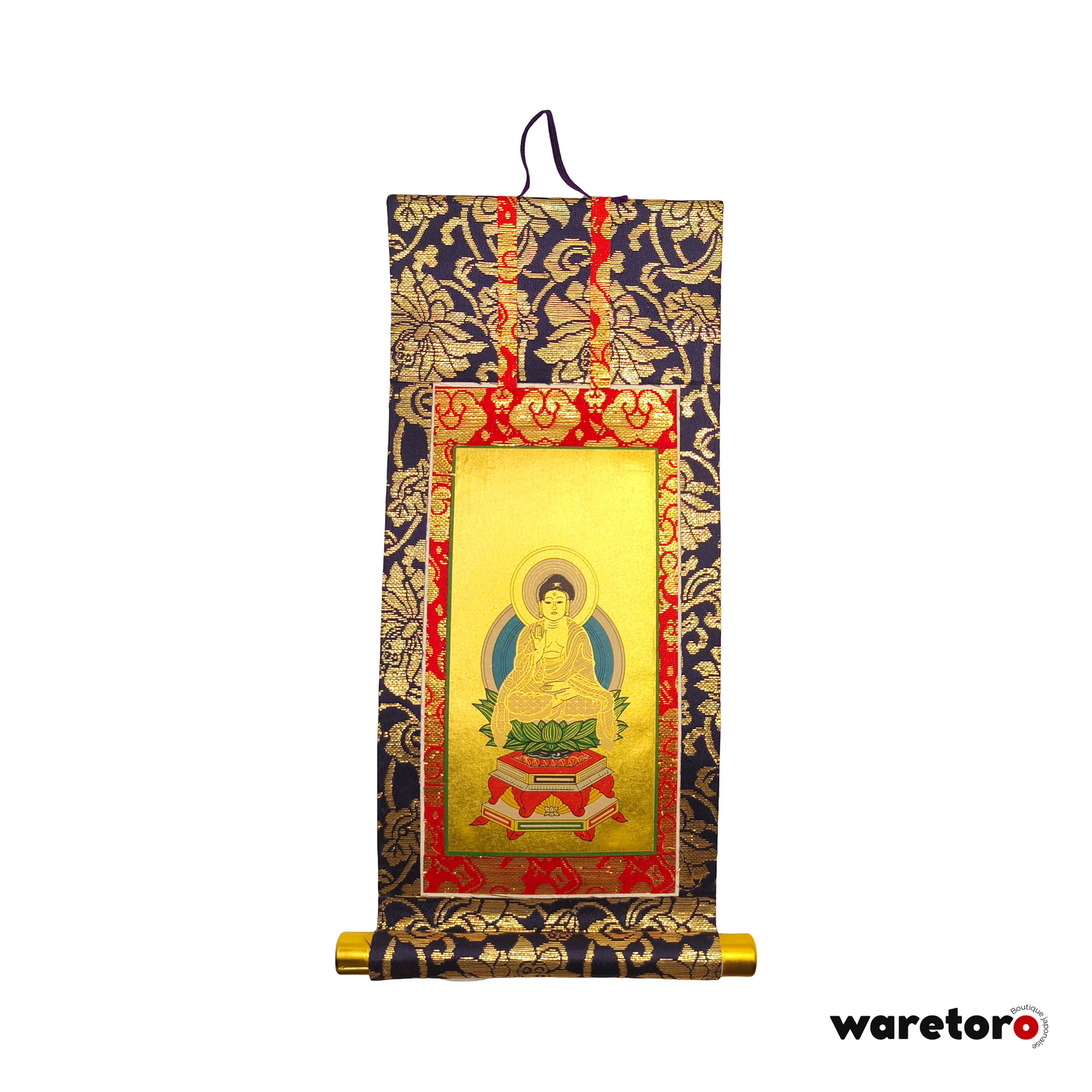 Kakejiku de butsudan Shakyamuni assis (Tendai)