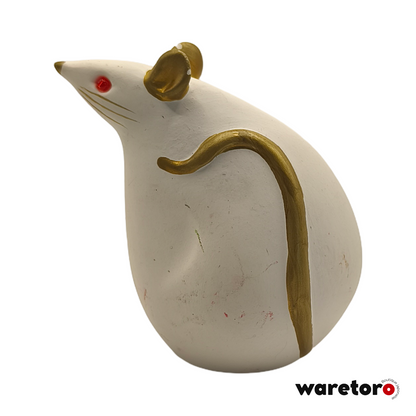 Couple figures zodiaque rat rouge et blanc