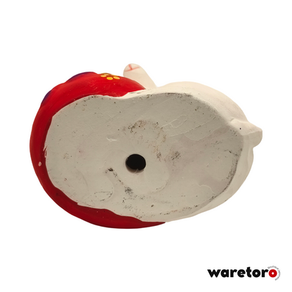 Cloche dorei rat blanc avec pièces d'or