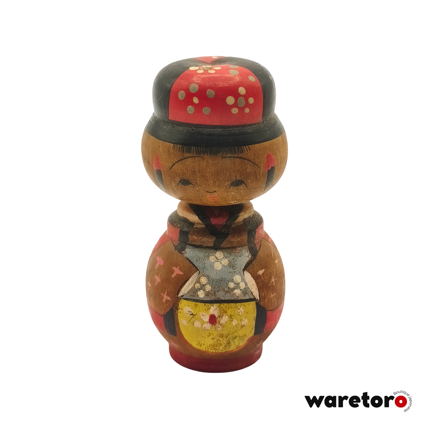 Petite Kokeshi créative rouge
