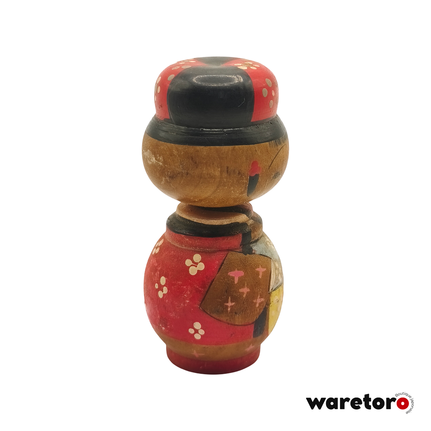 Petite Kokeshi créative rouge