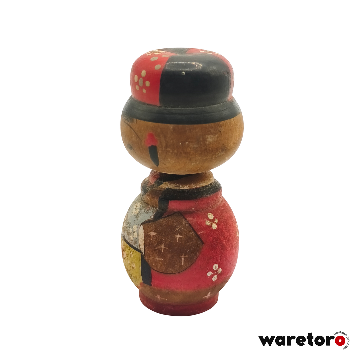 Petite Kokeshi créative rouge