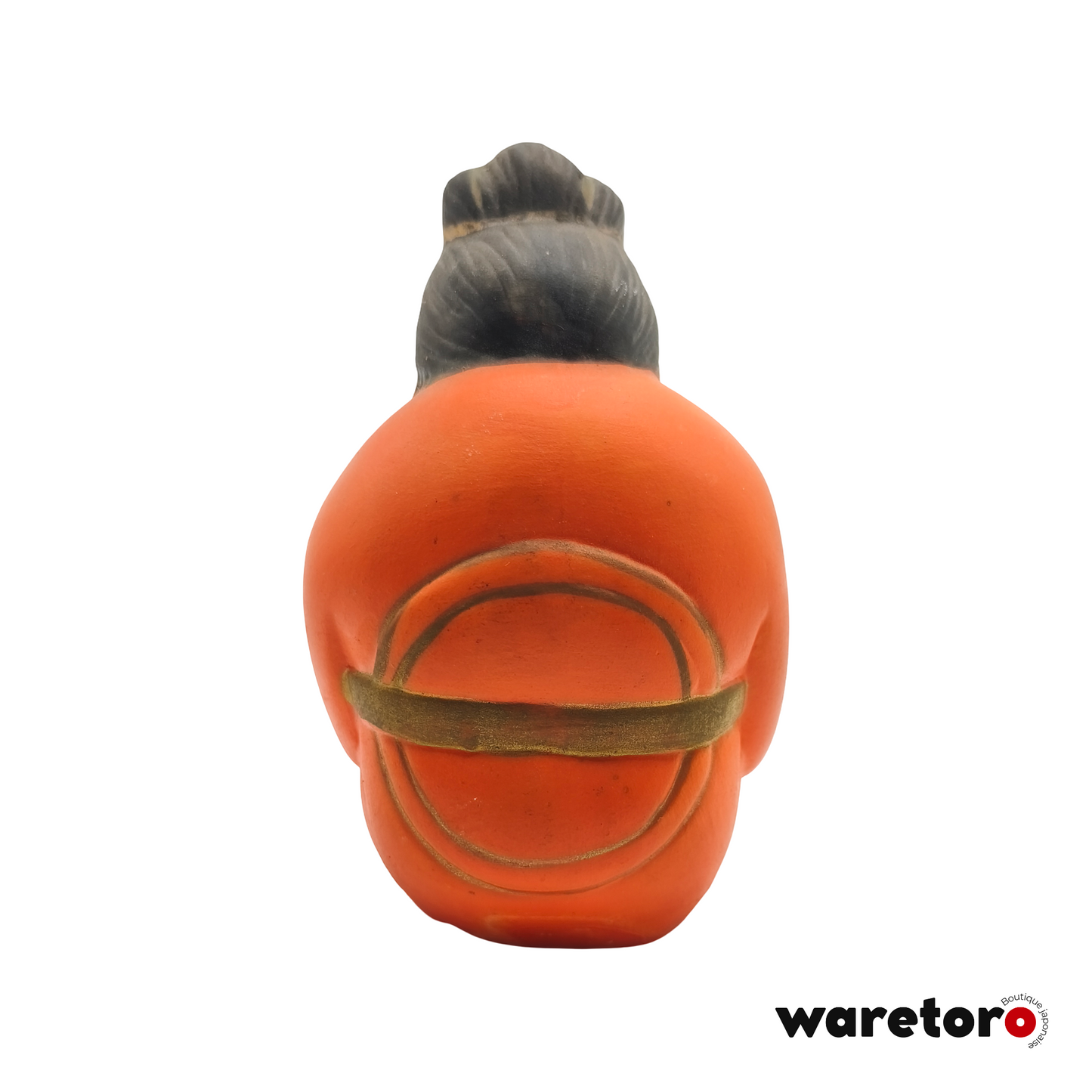 Figurine Benzaiten en argile peinte