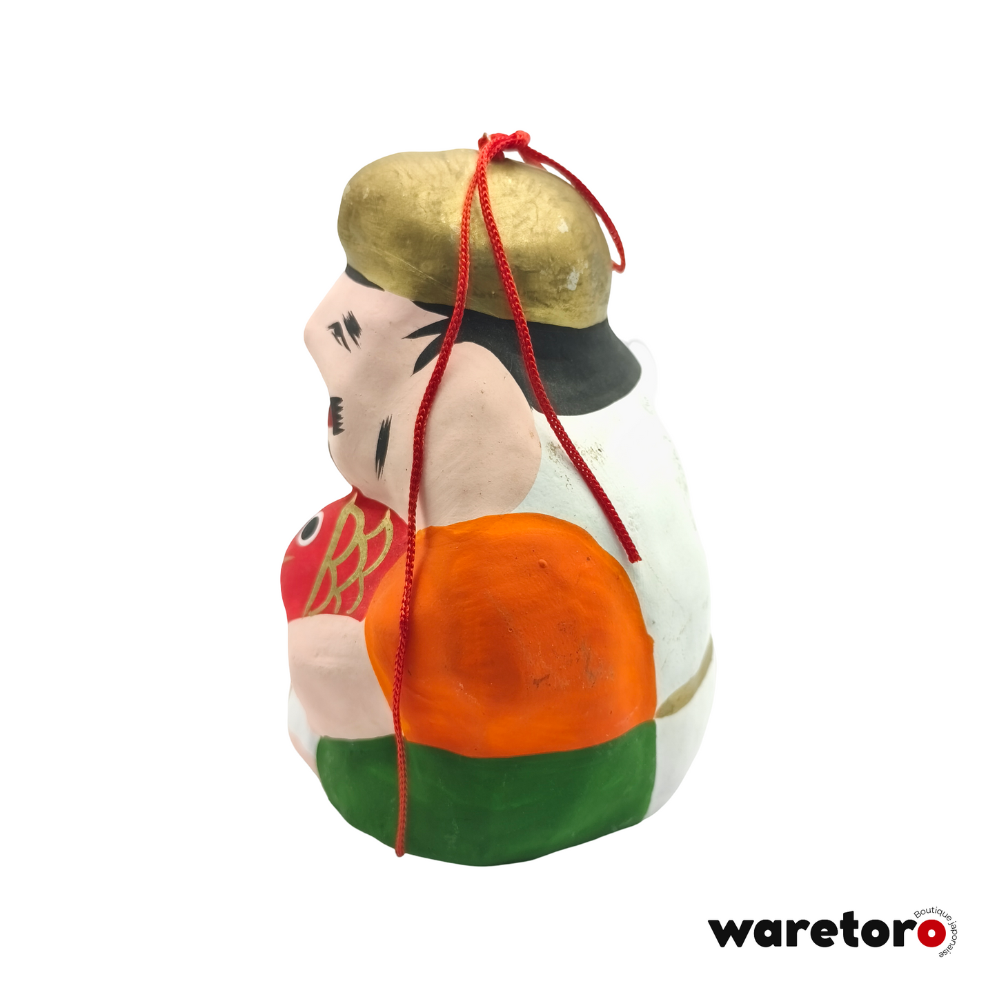 Figurine Ebisu en papier maché hariko